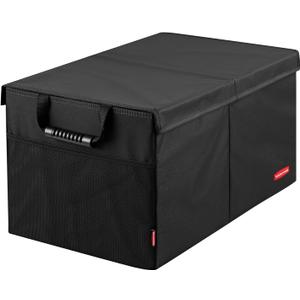Rubbermaid Car Organizer, Collapsible Trunk Organizer, Multi-Compartment Car Storage Organization for Car Accessories, 2 Compartments With Cover, 21.65"*14.17"*12.2"