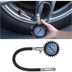 HZEL Car Tire Pressure Gauge (0-100 PSI), Vehicle Air Pressure Gauge Accurate with Large Dial, Automotive Exterior Tyre Stress Gauging Accessories, Universal for Motorcycle Sedan Truck (Silver)