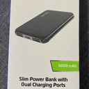 ZGear 5000 mAh Slim Dual Charging Port Power Bank - Black