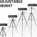 DOVOH Heavy Duty Tripod for Laser Level, Adjustable Height for Camera with Bubble Level 1/4"-20 Screw Mount, DH151