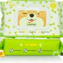 Unscented Hypoallergenic Pet Wipes - Deodorizing Cleaning Wipes for Dogs & Cats, Alcohol-Free & pH Balanced, Thick & Large Wipes for Paws, Body, Bum & Face, 80 Count