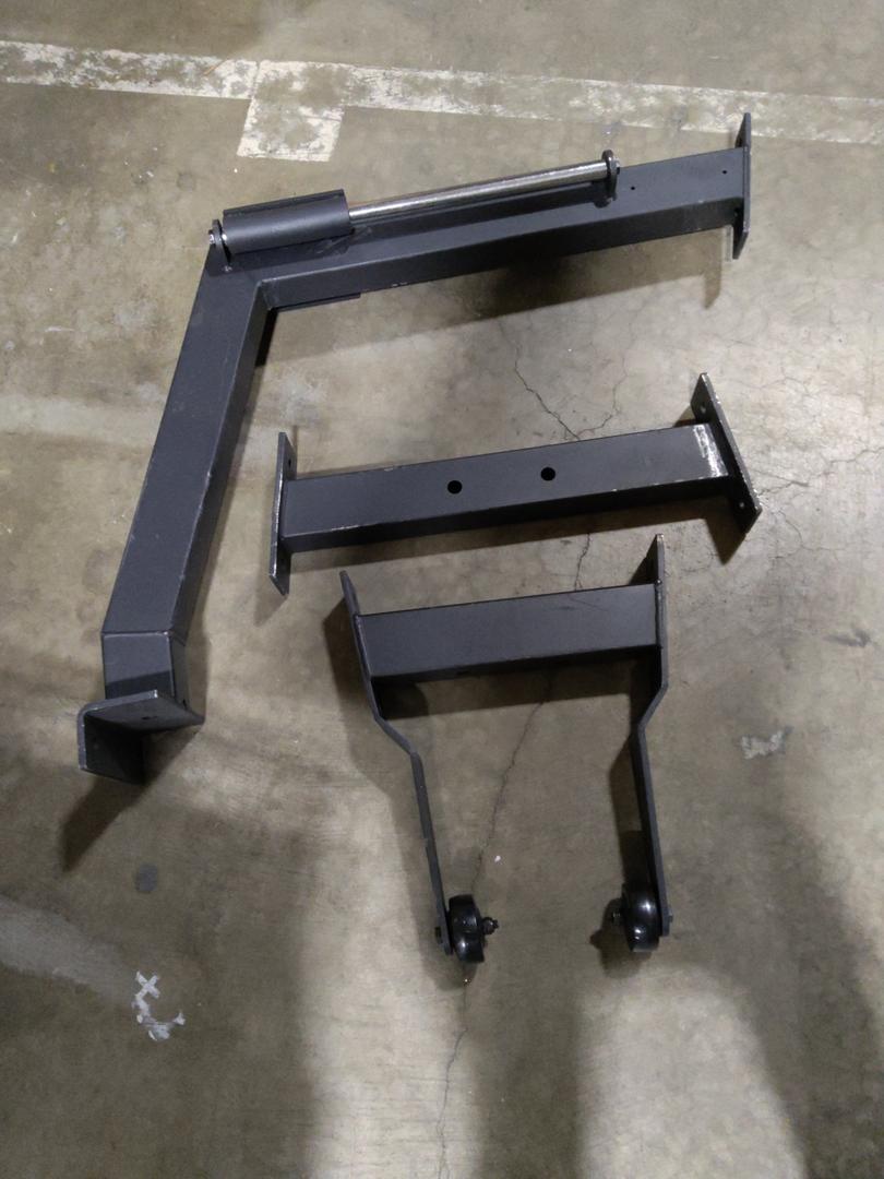 Large Angled Metal Arms for Support