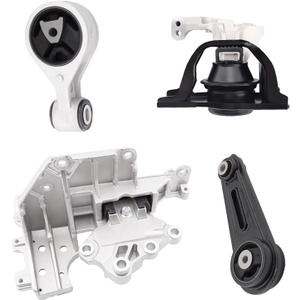 Engine Motor Mount Compatible with Nissan 2008-2013 Nissan Rogue 2.5L 2014-2015 Rogue Select 2.5L FWD 2007-2012 Sentra 2.5L CVT Replacement for A7370 A7384 10092 A4351 A4352 Set of 4, CF4351