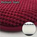 Wine Red Foam Seat Cushions Kitchen Chairs Pads for Dining Chairs Non Slip Office Seat Cushions Washable U Shaped Soft Thick Large Metal Wooden Chair Cushions,17" x 15"
