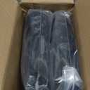 31" Synthetic Black Hair Short Straight Hair Wig with Bangs Two Hair Buns Lolita Style Cosplay Wig Heat Resistance Fiber Wig for Daily Use, Cosply, Parties and Halloween