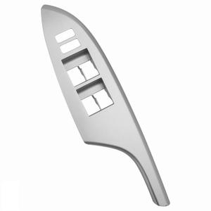 Power Window Switch Bezel Front Driver Side (Silver) Compatible with 2009-2013 Toyota Corolla 4Dr Replaces 74232-02730-B0 Master Window Switch Panel (FL)