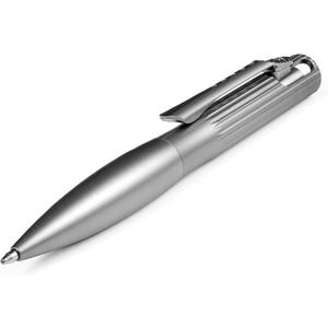Titanium Bolt Action Pen 4.4" Heavy-Duty EDC Ballpoint Pen w/Extra Refill Tactical Pocket Pen for Office, Everyday Carry & Gifts (Black Ink)