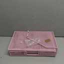 Metal Desktop File Organizer Multi Tier Pull Out Document Tray Office Desk Storage Rack for Files Paper and Stationery Durable Iron Mesh Pink 1 Pack