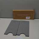 Large Faucet Mat for Kitchen Sink - Stone Drying Mat for Kitchen Counter, Diatomite Fast Drying Stone Sink Tray, Super Absorbent, Stylish Decor and Protector for Bathroom (Dark Grey, 23.6" x 5.5")