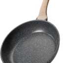 10 inch Nonstick Frying Pan Skillet, Non Stick Granite Fry Pans, Stone Cookware Omelet Pan, Egg Frying Pan with Heat-Resistant Handle, Requires Installation, PFOA Free Chef's Pan, Induction Compatible