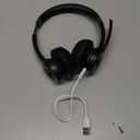 TECKNET Wireless Headset, Bluetooth Headset with AI Noise Cancelling Microphone - Rechargeable Bluetooth V5.2 Headphones, 50H Playtime & Mic Mute, On Ear Headphones for Trucker/Remote Work/Call Center (Deep Black)