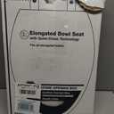 KOHLER 20454-0 Ridgewood Elongated Soft Close Toilet Seat, Quiet Close, Wood Toilet Seat, Home Essentials, White