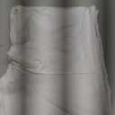 Women's Mid Waisted Stretchy Slit Hem Bodycon Mini Skirts with Shorts Underneath (Large, White)