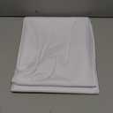 sancua White Square Tablecloths 60x60 Inch - Fabric Table Cloth for Square or Round Tables, Washable Polyester Table Cover for Dinner, Holiday Party, Decorative Display Tables