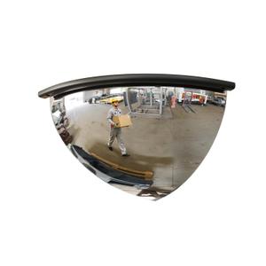 12" 1/4 Acrylic Quarter Dome Security Mirror 90 Degree Convex Corner Safety Mirror for Blind Spot Elimination in Warehouses, Offices, Retail Stores, and Parking Garages (1, 12 Inch)