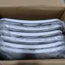 Amazon Basics Sturdy Foldable Plastic Chair, Portable, 350-Pound Capacity, White, 6-Pack