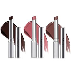 3PCS Honey Lipstick Tinted Lip Balm - Sheer Hydrating Lipstick for All Skin Tones - Moisturizing Lip Color, Nourishing Lip Balm with a Hint of Natural Black Cherry Tint (Black & Nude & Pink)