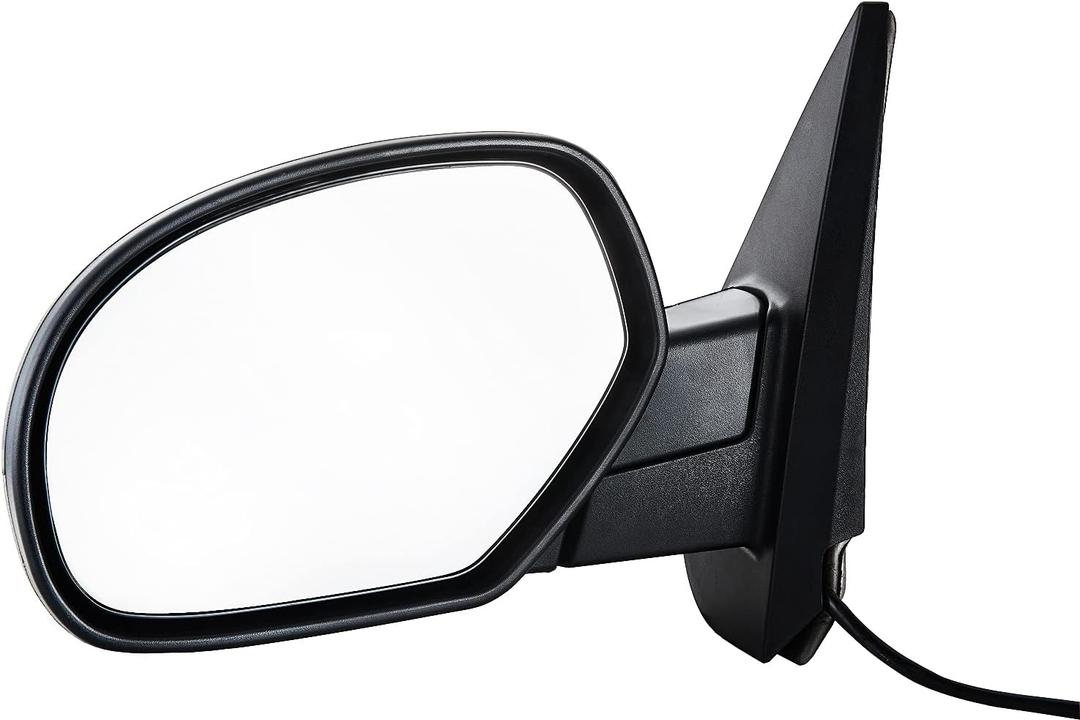 Side View Mirror Replacement Fit for 07-13 Chevy Silverado 1500 2500 3500 HD GMC Sierra 1500 2500 GMC Yukon/Yukon XL 1500 Power Heated Manual Folding Driver Side Mirror, Only driver side