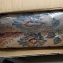 Washable Area Rug 8x10 Feet Floral Non Slip Living Room Kitchen Rugs Indoor Entryway Rug Floor Carpet for Dining Living Room Bedroom