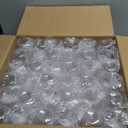 HOMIP 36pcs Clear Plastic Champagne Flutes - 9oz Disposable Champagne Flutes Stemless Toasting Glasses, Ribbed Ripple Design (BPA-Free) for Weddings, Bars & Events - Disposable Party Cups