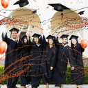 50 Pcs Halloween No Mess Confetti Popper Hand Throw Streamer Popper for Christmas Xmas Bulk Birthday Party Colorful Party Confetti Supplies(Black, Orange)