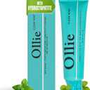 Ollie Fluoride Free 10% Nano Hydroxyapatite Toothpaste for Remineralizing Enamel, Sensitive Teeth & Whitening, Clean Mint 4oz (Pack of 1)