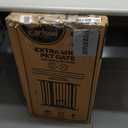 Carlson Extra Wide Walk Through Pet Gate with Small Pet Door, Includes 4-Inch Extension Kit, Pressure Mount Kit and Wall Mount Kit, White