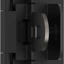 Amerock BPR8700FB | Cabinet Hinge | 3/8 in (10 mm) Inset Double Demountable | Matte Black | Kitchen Cabinet Door Hinge | 1 Pair/2 Pack | Functional Hardware