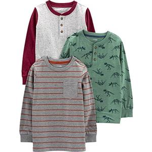 Simple Joys by Carter's Boys' 2-Pack Long Sleeve Shirts 3T