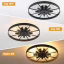 Ceiling Light Fixture Flush Mount Ceiling Lamp Black Farmhouse Chandelier Industrial Rustic Light fixtures Pendant Lighting 8-Light E12 Kitchen Lighting