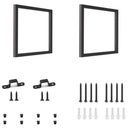 HARDJULAN 3-Tier Square Shelf Bracket, Wall & Ceiling Mount, 2 Pack