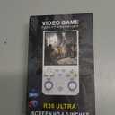 R36 Ultra Retro Handheld Game Console, 4.0-Inch 720x720 IPS HD Display, Preloaded 20000+ Games, Linux Open Source WiFi, Dual Joystick Portable Travel Gift for Gamers & Adults (White)