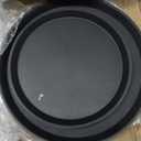 Zopeal 8 Pieces Black Round Restaurant Serving Tray, Plastic Non Slip Surface Food Meals Server Tray with Raised Edges for Home, Kitchen, Restaurant, Cafeteria, Bar (11",14",16",18")