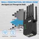 2026 WiFi Extender Signal Booster, Dual Band 5.8GHz&2.4GHz, 6X Faster, WiFi Booster Covers Up to 13880 Sq.ft, 1200M WiFi Repeater with Ethernet Port, Connects 100+ Devices, One-tap Setup