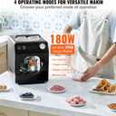 VEVOR Upright Automatic Ice Cream Maker with Built-in Compressor, 2 Quart No Pre-freezing Fruit Yogurt Machine, Stainless Steel Electric Sorbet Maker, 4 Modes Gelato Maker with Digital Display & Timer