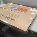 LOAAO 24X30 Inch Brushed Nickel Bathroom Mirror, Rounded Rectangle Silver Metal Frame Mirror, Brushed Nickel, Anti-Rust, Shatter Proof, Hangs Horizontally or Vertically