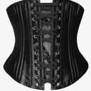 SHAPERX Women's Waist Training Corsets Underbust Heavy Duty 26 Steel Boned Hourglass Silhouette Body Shaper (M)