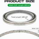 522811301 Deck Belt Mower for Husqvarna FD 52M, MZ 52, MZT 52, MZT 52 BF Series Zero-Turns, Scag 483326 Freedom Z with 48" and 52" Deck/V-Belt 5/8" X148 1/2"/ Aramid Cord