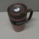 Owala SmoothSip Slider Stainless Steel Insulated Travel Mug with Handle, 100% Leak Proof, For Hot and Cold Drinks, Travel Friendly with Sliding Lock Lid, 12oz, BPA Free, Leak Proof, Cozy Cocoa