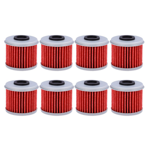 HF116 Oil Filter For ATV Honda TRX450R CRF250X CRF450X CRF250R CRF450R Motorcycle Replaces #15412-MEN-671(Pack of 8)