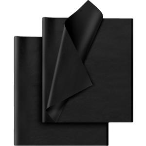 Hlonon Black Tissue Paper - 30 Sheets, 14 x 20 Inch, Gift Wrapping, DIY Crafts, Wedding, Birthday, Christmas