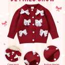 Infant Toddler Baby Girl Oversized Sweater Long Sleeve Sweaters Fall Winter Tops Clothes (Red)