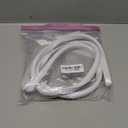 78" Side Open One Cord Hider (<1/4") for Wall Mounted Tv,Extension Cable Cover to Hide Conceal Cords Along Wall,Wire Raceway Management Cable Concealer Channel,Electric Cord Organizer Wiremold,White