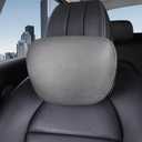 car headrest Pillow, car Neck Pillow for Driving, 11.8x7.5 inches Head Rest Pillow for car,Fits Most car Models, Suede Fabric with Polyester Fiber Filling(Grey,Neck Pillow 1P)