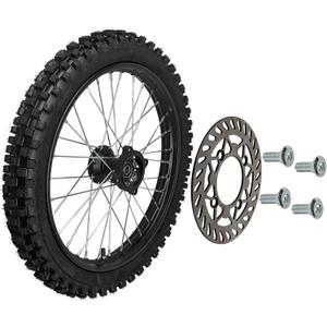 14 inch Front Rim Wheel 60/100-14 Tire Assembly for Apollo DB RFZ SSR 110cc 125cc XR CRF DB KLX125 KX85 TD-125 Dirt Pit Bike Tao Tao BD14 with 15mm Axles Includes Brake Rotor (14 inch)