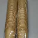 GUSTO [100 Count Kraft Disposable Paper Cups, Hot Coffee Cups Brown Unbleached - Eco-Friendly Cups (8 oz. - Kraft)