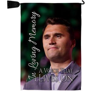 in Loving Memory Charlie Kirk Flag Mailbox kit Wall Hanging Decor Home Porch Charlie Kirk Quote Canvas Poster We The People Sign Freedom Patriotism Memorial Decoration Garden Remembrance Gift