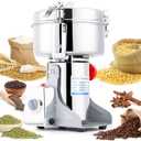 Electric Grain Mill 1000g High-speed Grain Spice Herb Grinder 2600W Dry Grinder Machine 304 Stainless Steel Superfine powder High-speed Grain Mill 36000r/min for Kitchen Home and Commercial