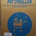 Pet Stroller with 4 Wheels, Foldable Pet Travel Carrier for Small/Medium Dogs Cats up to 50lbs, Detachble Portable Pet Bag, Storage Basket, Car Seat 3 in 1 Multifunctional (Grey)