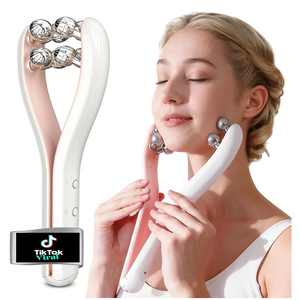 Microcurrent Facial Massager with 3D Roller, 3 Intensity Levels, USB‑C Rechargeable, Lifting & Toning Tool for Face & Neck, Gentle Contouring & Skincare Absorption